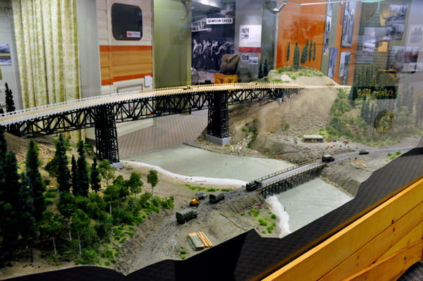 model of the Kiskatinaw Bridge